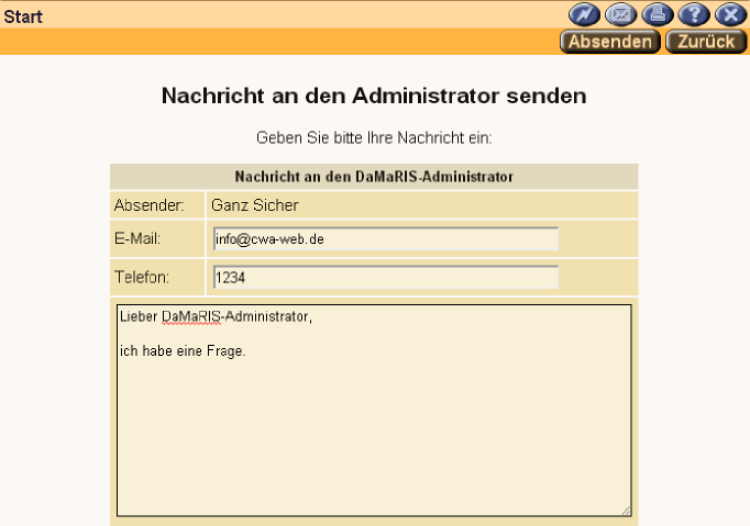 Nachrichten per Email